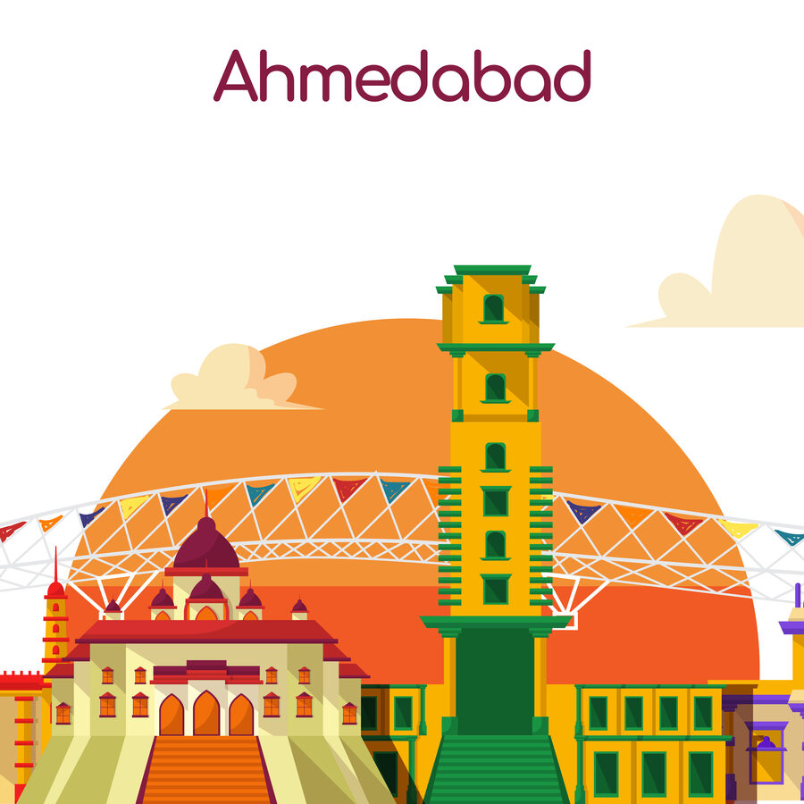 Ahmedabad skyline